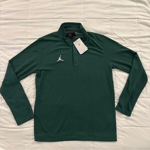 Air Jordan Dri-Fit Quarter Zip Long-Sleeve Shirt | Men’s Sz Medium - Green